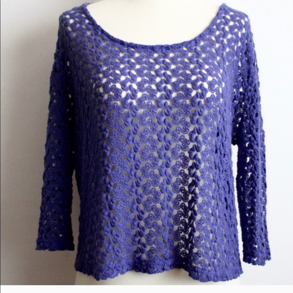 Like-New Staring at Stars Crochet Top, Size S